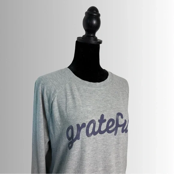 Grayson Threads Gray Crewneck Sweatshirt, Grateful, Size XL - Picture 5 of 11